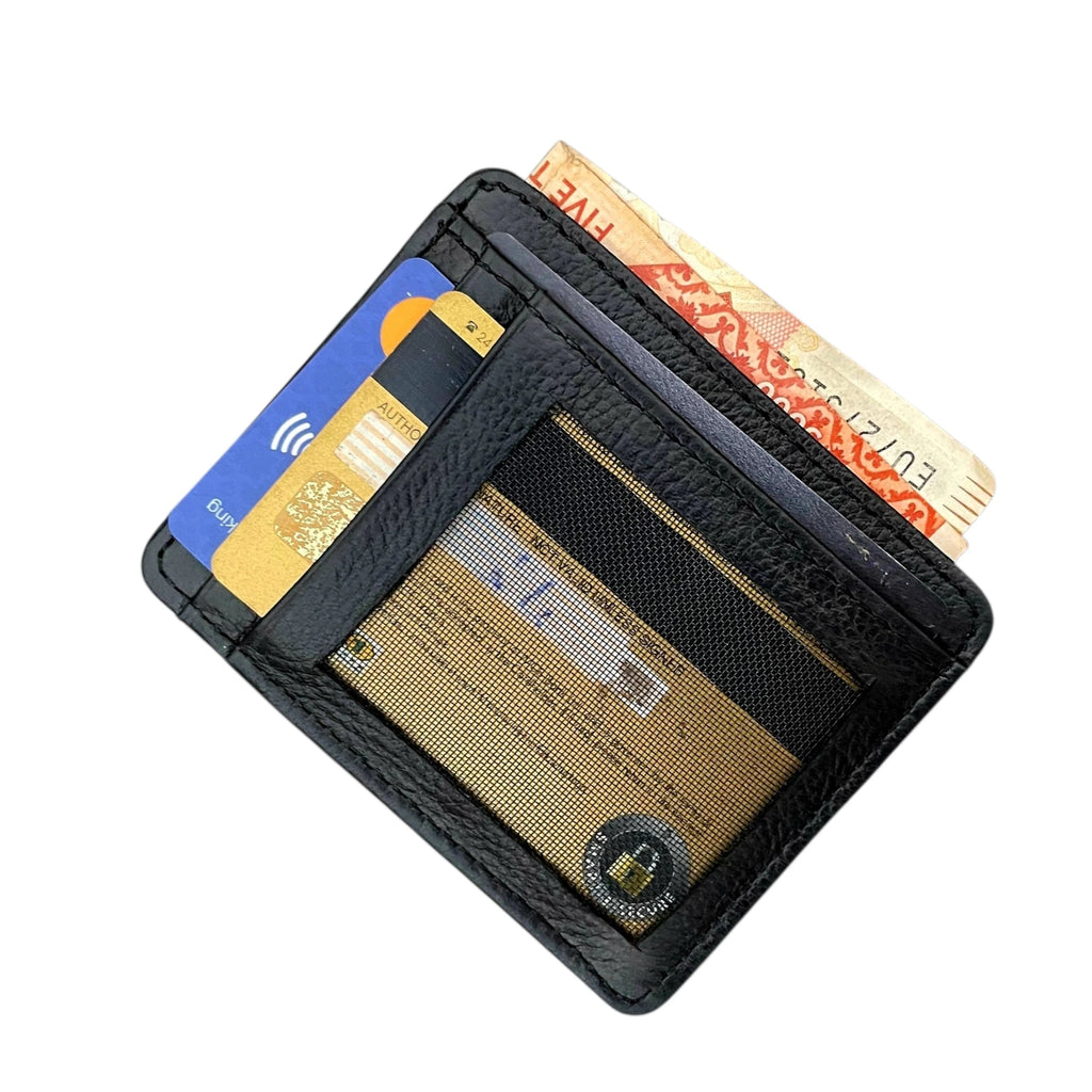 Slim Leather Card Holder Wallet for Men