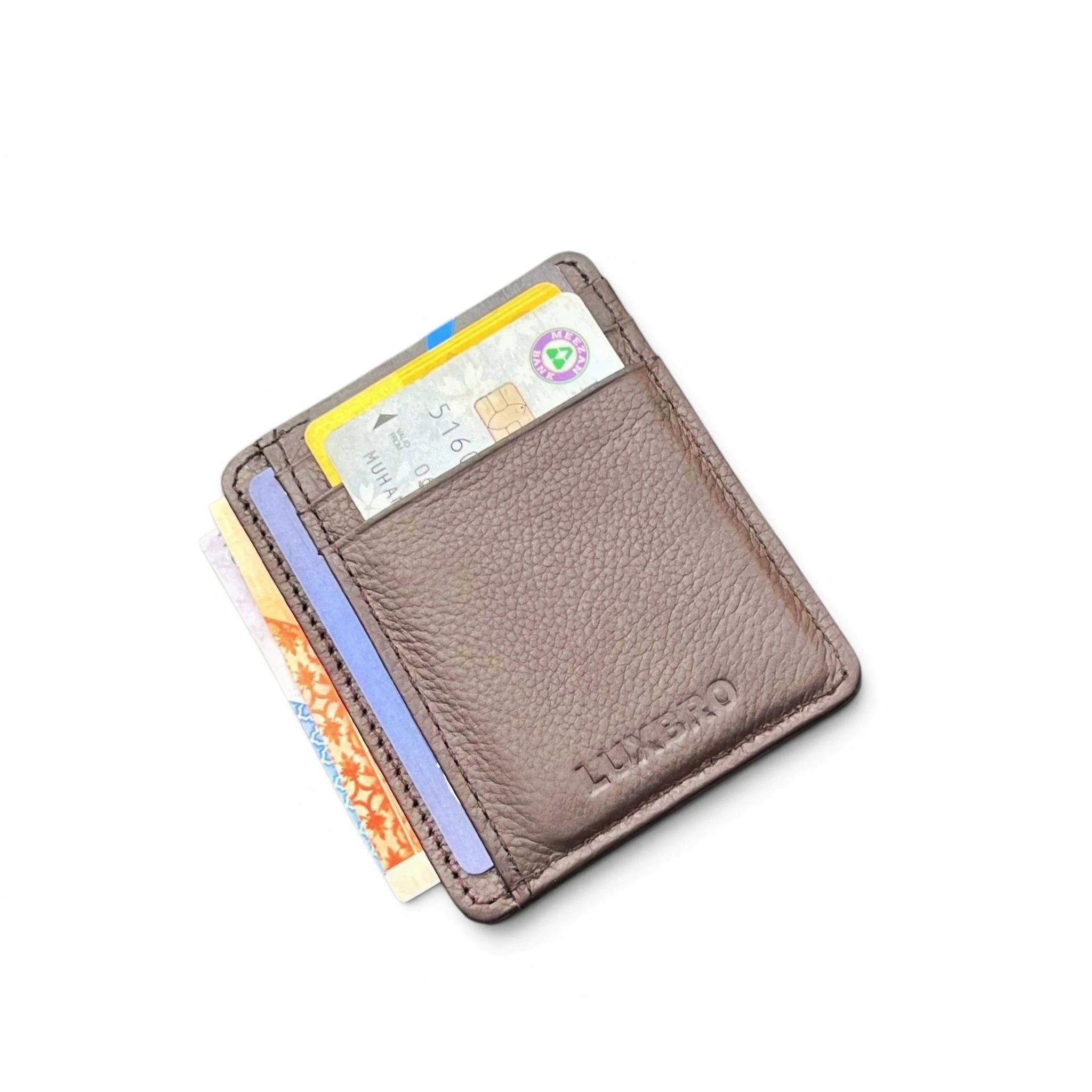 Slim Leather Card Holder Wallet for Men